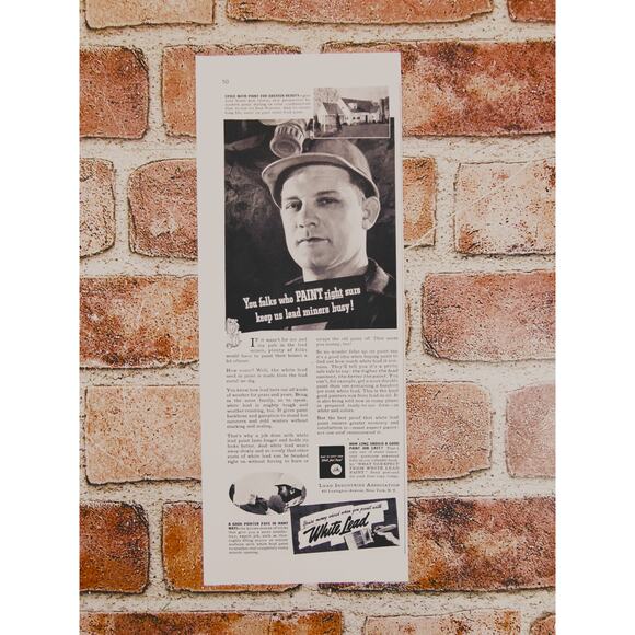 1940 Leadโ Paint Print Ad - Historic Home Decor Collectible Wall Art - Picture 2 of 11